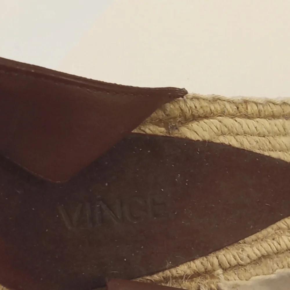 VINCE Stefania Suede Espadrille Wedge Sandal 10M - Picture 6 of 8